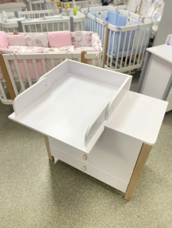 Комод пеленальный DeSon Svitanok ДСП 90 см Бело-буковый - Фото 3