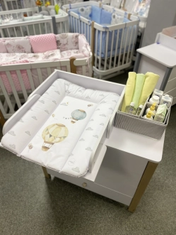 Комод пеленальный DeSon Svitanok ДСП 90 см Бело-буковый - Фото 4