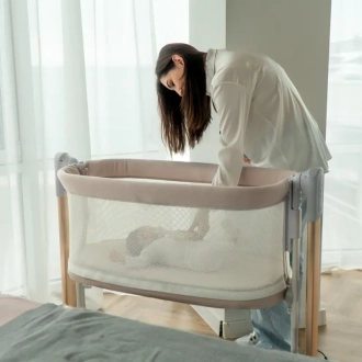 Кроватка приставная манеж El Camino NOA ME 1125-G Beige/Бежевый - Фото 2