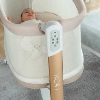 Кроватка приставная манеж El Camino NOA ME 1125-G Beige/Бежевый - Фото 3