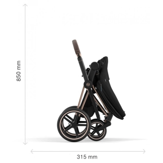 Универсальная коляска 2 в 1 - Cybex Priam Leaf Green (шасси Rose Gold) - Фото 4