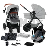 Универсальная коляска 3 в 1 - Kinderkraft Xmoov CT Light Gray (Светло-Серый)