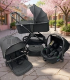 Коляска 3 в 1 FreeON Zack Черный