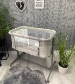 Кроватка приставная Carrello Luna CRL-16501 Carbon Grey/Серый