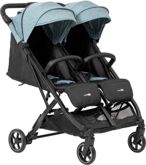 Прогулочная коляска для двойни - FreeON Active TWIN (Бирюзовый) - Фото 1