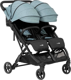 Прогулочная коляска для двойни - FreeON Active TWIN (Бирюзовый) - Фото 3