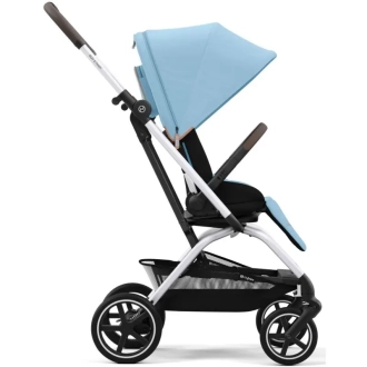 Прогулочная коляска - Cybex Eezy S Twist plus 2 Silver Beach Blue (Голубой) - Фото 1