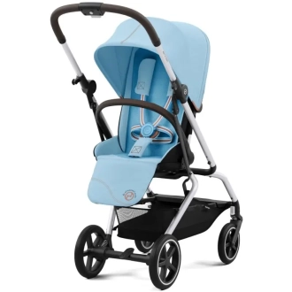 Прогулочная коляска - Cybex Eezy S Twist plus 2 Silver Beach Blue (Голубой) - Фото 2