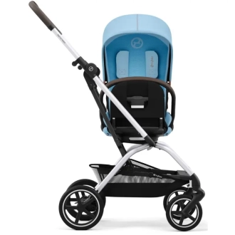Прогулочная коляска - Cybex Eezy S Twist plus 2 Silver Beach Blue (Голубой) - Фото 3