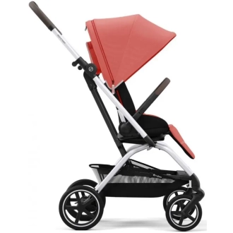 Прогулочная коляска - Cybex Eezy S Twist plus 2 Silver Hibiscus Red (Корраловый) - Фото 3