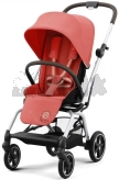 Прогулочная коляска - Cybex Eezy S Twist plus 2 Silver Hibiscus Red (Корраловый)