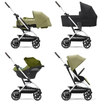 Прогулочная коляска - Cybex Eezy S Twist plus 2 Silver Nature Green (Зеленый) - Фото 2