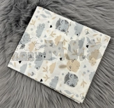 Пеленка M&Ababy Совушки 95×110 см, ситец Белый