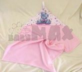 Уголок после купания ШкодаМода 77×87 см, махра Розовый