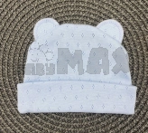 Шапочка с ушками Baby Life, Голубой, Ажур, 56р.