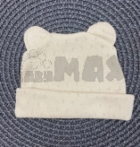 Шапочка с ушками Baby Life, Бежевый, Ажур, 62р.