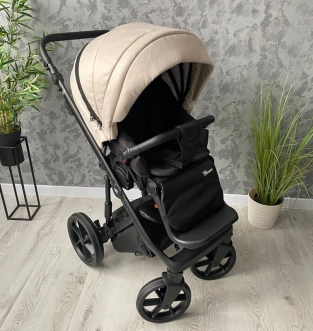 Коляска 2 в 1 Angelina FIBI F-7 Бежевый - Фото 21