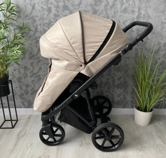 Коляска 2 в 1 Angelina FIBI F-7 Бежевый - Фото 25