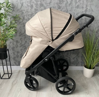 Коляска 2 в 1 Angelina FIBI F-7 Бежевый - Фото 26