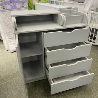 Комод пеленальный Babymax Maxi 90 см Серый - Фото 1