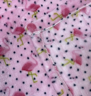 Плед Eldoll Фламинго 90×90 см, флис Розовый - Фото 1