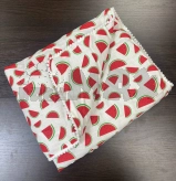 Плед 90х77 см, Муслин - Eldoll Арбузики (Белый)