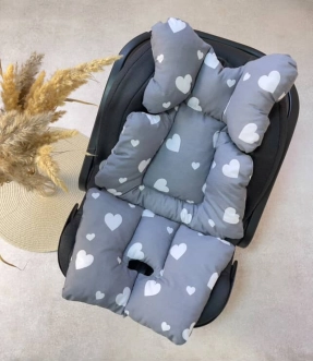 Матрас в прогулочную коляску -  Panda (Голубой с медвежатами) - Фото 4