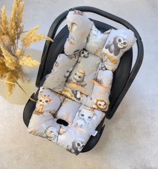 Матрас в прогулочную коляску -  Panda (Голубой с медвежатами) - Фото 6