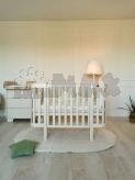 Кроватка детская Angelo Magic с маятником 120×60 см Айвори