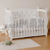 Кроватка детская Angelo Габриэль с маятником 120×60 см Белый