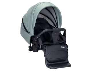 Коляска 2 в 1 Angelina FIBI SENSE FS14, екокожа Бирюзовый - Фото 10