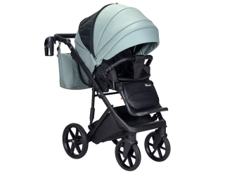 Коляска 2 в 1 Angelina FIBI SENSE FS14, екокожа Бирюзовый - Фото 13