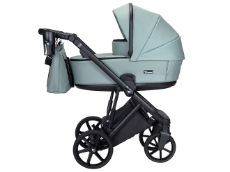 Коляска 2 в 1 Angelina FIBI SENSE FS14, екокожа Бирюзовый - Фото 1