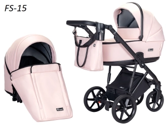 Коляска 2 в 1 Angelina FIBI SENSE FS14, екокожа Бирюзовый - Фото 31