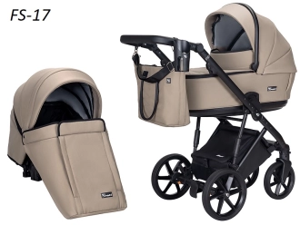 Коляска 2 в 1 Angelina FIBI SENSE FS14, екокожа Бирюзовый - Фото 33