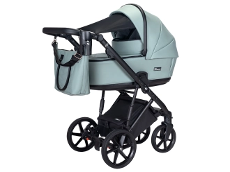 Коляска 2 в 1 Angelina FIBI SENSE FS14, екокожа Бирюзовый - Фото 2