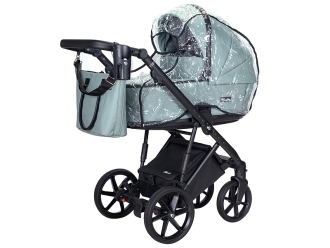 Коляска 2 в 1 Angelina FIBI SENSE FS14, екокожа Бирюзовый - Фото 4