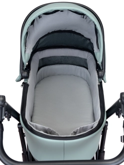 Коляска 2 в 1 Angelina FIBI SENSE FS14, екокожа Бирюзовый - Фото 8