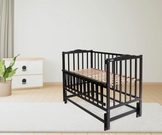 Кроватка детская Доминанта Малыш с маятником 120×60 см Венге - Фото 1