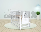 Кроватка детская Доминанта Сонька с маятником 120×60 см Белый