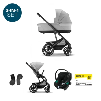 Универсальная коляска 3 в 1 - Cybex Balios S BLK 2024 Lava Grey (522005363) (Серый) - Фото 2