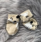 Пинетки для новорожденных Eldoll, флис Бежевый