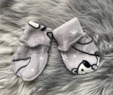 Пинетки для новорожденных Eldoll, флис Серый