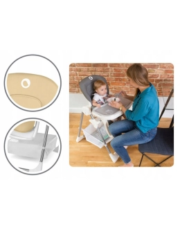 Стульчик для кормления Lionelo Linn Plus Beige/Бежевый - Фото 4