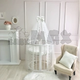 Балдахин на кроватку MSonya (Маленькая Соня) Belissimo Молочный