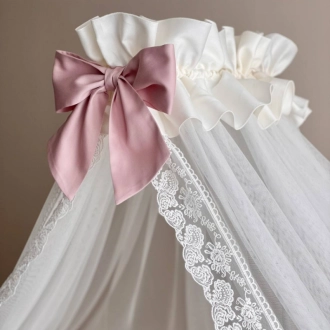 Балдахин на кроватку MSonya (Маленькая Соня) Универсальный Запыленная роза - Фото 2