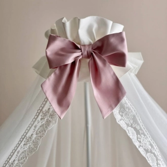 Балдахин на кроватку MSonya (Маленькая Соня) Универсальный Запыленная роза - Фото 3