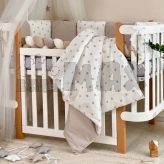 Комплект постельный MSonya (Маленькая Соня) Happy night Звездопад 6 предметов Бежевый