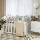 Комплект постельный MSonya (Маленькая Соня) Арт Дизайн Friends 6 предметов Бежевый