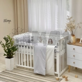 Комплект постельный MSonya (Маленькая Соня) Арт Дизайн Friends 6 предметов Серый